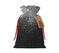NBRIEU Sac cadeau à paillettes argentées brillantes, avec cordon de serrage, sac cadeau réutilisable pour fête de mariage