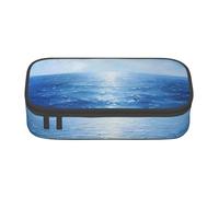 NBRIEU Trousse à crayons de grande capacité avec plusieurs compartiments Motif océan Bleu