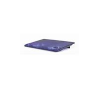NBS-2F15-05 Support de refroidissement compact pour ordinateur portable à double ventilateur avec rétroéclairage LED, noir