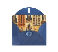 NBSKSDLK Ancient Egypt Tribe Series Cartes de vœux vierges pour toutes occasions avec enveloppes pop-up Carte postale personnalisée 10,2 x 15,2 cm