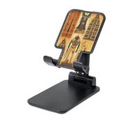 NBSKSDLK Ancient Egypt Tribe Series Support de téléphone portable pour bureau - Support de téléphone portable entièrement réglable - Support pliable universel pour tablette pour iPad