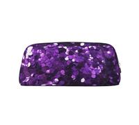 NBSKSDLK Belle trousse de maquillage violette à paillettes pour femmes et hommes, petite trousse de maquillage de voyage avec fermeture éclair, trousse de toilette esthétique, sac de rangement