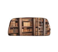 NBSKSDLK Bibliothèque - Trousse de maquillage pour femme et homme - Petite trousse de maquillage de voyage - Trousse de toilette à fermeture éclair - Esthétiques - Sacs de rangement tendance