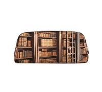 NBSKSDLK Bibliothèque - Trousse de maquillage pour femme et homme - Petite trousse de maquillage de voyage - Trousse de toilette à fermeture éclair - Esthétiques - Sacs de rangement tendance