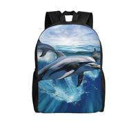 NBSKSDLK Dauphins Sac à dos pour ordinateur portable de voyage imperméable pour homme et femme Sac à dos décontracté pour ordinateur portable