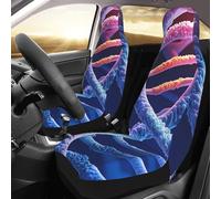 NBSKSDLK DNA Genetic Helix Lot de 2 housses de siège avant imperméables pour voitures, camions et VUS, housses de siège universelles respirantes pour intérieur de voiture