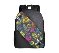 NBSKSDLK Graffiti Skateboard Sac à dos pour ordinateur portable pour voyage étanche Sac à dos universitaire Sac à dos pour homme et femme Sac à dos décontracté