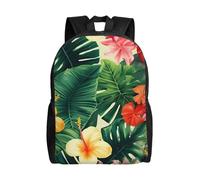 NBSKSDLK hojas tropicales y flores Sac à dos pour ordinateur portable pour voyage étanche Sac à dos pour homme et femme Sac à dos décontracté pour ordinateur portable