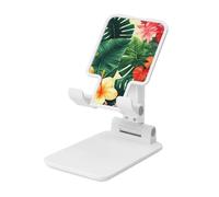 NBSKSDLK Hojas Tropicales y Flores Support de téléphone portable pour bureau - Support de téléphone portable entièrement réglable - Support pliable universel pour tablette pour iPad