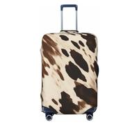 NBSKSDLK Housse de bagage de voyage avec imprimé vache - Anti-rayures - Lavable - Élastique - Approuvé par la TSA - Convient aux bagages de 45,7 à 81,3 cm, Noir , M