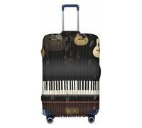 NBSKSDLK Housse de bagage de voyage, housse de protection pour valise de guitare et piano - Anti-rayures - Lavable - Élastique - Approuvé par la TSA - Convient aux bagages de 45,7 à 81,3 cm, Noir , L