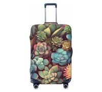 NBSKSDLK Housse de bagage de voyage, housse de protection pour valises mignonnes succulentes, anti-rayures, lavable, housse de valise élastique approuvée par la TSA pour bagages de 45,7 à 81,3 cm