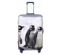NBSKSDLK Housse de bagage de voyage pour jeunes pingouins avec protection de valise de neige, anti-rayures, lavable, housse de valise élastique, approuvée par la TSA pour bagages de 45,7 à 81,3 cm