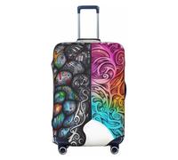 NBSKSDLK Housse de bagage de voyage - Protection pour valise cerveau gauche et droite - Anti-rayures - Lavable - Housse de bagage élastique approuvée par la TSA - Convient aux bagages de 45,7 à 81,3