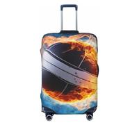 NBSKSDLK Housse de protection pour bagage de volley Ice and Fire - Anti-rayures - Lavable - Élastique - Approuvé par la TSA - Convient aux bagages de 45,7 à 81,3 cm, Noir , XL