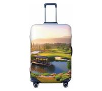 NBSKSDLK Housse de protection pour bagages de golf, parc, housse de protection anti-rayures et lavable, housse de valise élastique approuvée par la TSA pour bagages de 45,7 à 81,3 cm, Noir , L