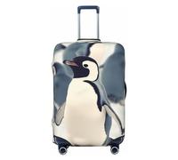 NBSKSDLK Housse de protection pour bagages de voyage avec motif pingouin mignon - Anti-rayures - Lavable - Élastique - Approuvé par la TSA - Convient aux bagages de 45,7 à 81,3 cm, Noir , L