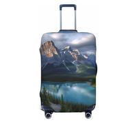 NBSKSDLK Housse de protection pour bagages de voyage Banff National Park - Anti-rayures - Lavable - Élastique - Approuvé par la TSA - Convient aux bagages de 45,7 à 81,3 cm, Noir , XL