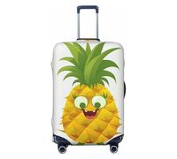 NBSKSDLK Housse de protection pour bagages de voyage en forme d'ananas - Anti-rayures - Lavable - Élastique - Approuvé par la TSA - Convient aux bagages de 45,7 à 81,3 cm, Noir , L