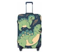 NBSKSDLK Housse de protection pour bagages de voyage - Motif dinosaure - Anti-rayures - Lavable - Élastique - Approuvé par la TSA - Convient aux bagages de 45,7 à 81,3 cm, Noir , XL