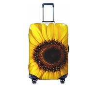 NBSKSDLK Housse de protection pour bagages de voyage, motif tournesol, anti-rayures, lavable, élastique, approuvée par la TSA pour bagages de 45,7 à 81,3 cm, Noir , XL