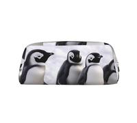 NBSKSDLK Jeunes pingouins avec neige - Trousse de maquillage pour femme et homme - Petite trousse de maquillage de voyage - Trousse de toilette à fermeture éclair - Esthétiques - Sacs de rangement