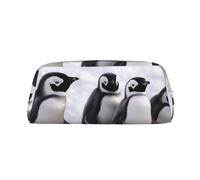NBSKSDLK Jeunes pingouins avec neige - Trousse de maquillage pour femme et homme - Petite trousse de maquillage de voyage - Trousse de toilette à fermeture éclair - Esthétiques - Sacs de rangement