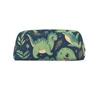 NBSKSDLK Jolie trousse de maquillage dinosaure pour femmes et hommes, petite trousse de maquillage de voyage avec fermeture éclair, trousse de toilette esthétique, sac de rangement tendance, pochette