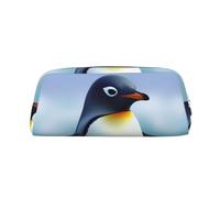 NBSKSDLK Jolie trousse de maquillage en forme de pingouin pour femmes et hommes, petite trousse de maquillage de voyage avec fermeture éclair, trousse de toilette esthétique, sac de rangement tendance