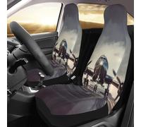 NBSKSDLK Lot de 2 housses de siège avant imperméables pour voitures, camions et SUV, housses de siège universelles respirantes pour intérieur de voiture