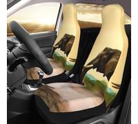 NBSKSDLK Lot de 2 housses de siège avant imperméables pour voitures, camions et VUS, housses de siège universelles respirantes pour intérieur de voiture