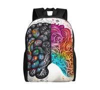 NBSKSDLK Sac à dos pour ordinateur portable cerveau gauche et droit pour voyage, sac à dos universitaire, sac à dos décontracté pour homme et femme