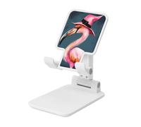 NBSKSDLK Support de téléphone portable pour bureau - Entièrement réglable - Support pliable pour téléphone portable - Support universel pour tablette - Flamant rose