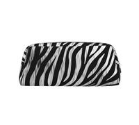 NBSKSDLK Trousse de maquillage à imprimé zèbre pour femmes et hommes, petite trousse de maquillage de voyage avec fermeture éclair, trousse de toilette esthétique, sac de rangement tendance, pochette