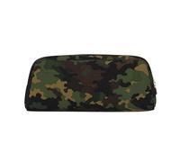 NBSKSDLK Trousse de maquillage à motif camouflage pour femmes et hommes, petite trousse de maquillage de voyage avec fermeture éclair, trousse de toilette esthétique, sac de rangement tendance