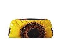 NBSKSDLK Trousse de maquillage à motif de tournesol pour femmes et hommes, petite trousse de maquillage de voyage avec fermeture éclair, trousse de toilette esthétique, sac de rangement tendance