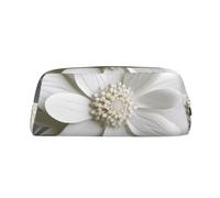 NBSKSDLK Trousse de maquillage à motif floral pour femmes et hommes - Petite trousse de maquillage de voyage avec fermeture éclair - Trousse de toilette esthétique en cuir, doré, One Size