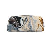 NBSKSDLK Trousse de maquillage à texture d'encre marbrée abstraite pour femmes et hommes, petite trousse de maquillage de voyage avec fermeture éclair, trousse de toilette esthétique, sac de rangement