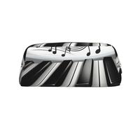 NBSKSDLK Trousse de maquillage avec symbole de musique piano pour femme et homme - Petite trousse de maquillage de voyage avec fermeture éclair - Trousse de toilette esthétique, sac de rangement