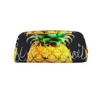 NBSKSDLK Trousse de maquillage colorée en forme d'ananas pour femmes et hommes, petite trousse de maquillage, trousse de toilette à fermeture éclair, sacs de rangement esthétiques, sacs de rangement