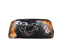 NBSKSDLK Trousse de maquillage cool de football américain pour femmes et hommes, petite trousse de maquillage de voyage avec fermeture éclair, trousse de toilette esthétique, sac de rangement tendance