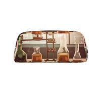 NBSKSDLK Trousse de maquillage de laboratoire de chimie pour femmes et hommes, petite trousse de maquillage de voyage avec fermeture éclair, trousse de toilette esthétique, sac de rangement tendance