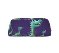 NBSKSDLK Trousse de maquillage dinosaure de dessin animé pour femmes et hommes, petite trousse de maquillage de voyage avec fermeture éclair, trousse de toilette esthétique, sac de rangement tendance