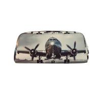 NBSKSDLK Trousse de maquillage en forme d'avion pour femmes et hommes, petite trousse de maquillage de voyage avec fermeture éclair, trousse de toilette esthétique, sac de rangement tendance, pochette