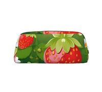 NBSKSDLK Trousse de maquillage en forme de fraise et de fleur pour homme et femme - Petite trousse de maquillage de voyage à fermeture éclair - Trousse de toilette esthétique, sac de rangement