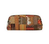 NBSKSDLK Trousse de maquillage en textile africain patchwork pour femmes et hommes, petite trousse de maquillage de voyage avec fermeture éclair, trousse de toilette esthétique, sac de rangement
