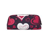 NBSKSDLK Trousse de maquillage Happy Valentine's Day pour femmes et hommes, petite trousse de maquillage de voyage, trousse de toilette à fermeture éclair, sacs à stylos esthétiques, sacs de rangement