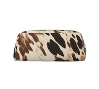 NBSKSDLK Trousse de maquillage imprimée vache pour femmes et hommes, petite trousse de maquillage de voyage avec fermeture éclair, trousse de toilette esthétique, sac de rangement tendance, pochette