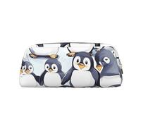 NBSKSDLK Trousse de maquillage pour femme et homme avec fermeture éclair - Motif pingouins mignons, doré, One Size