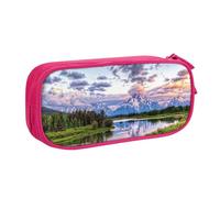 NBSNGSLS Grand Teton Trousse à crayons imprimée Parc National Park - Organisez vos articles de papeterie avec élégance, rose, Taille unique, Sac à dos enfant